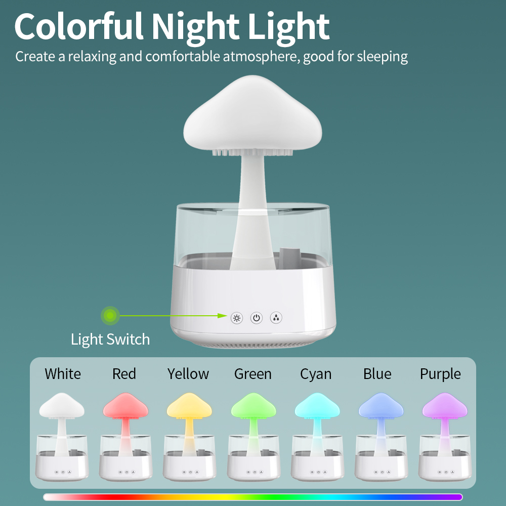 OIl Diffuser with REAL Rain Effect ASMR